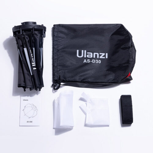 Ulanzi AS-D30 30 cm softboxi komplekt koos hajutite, kärgvõre ja kandekotiga