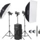 Godox SK300III-V Studio Flash Kit koos softboksi, vihmavarju ja statiividega
