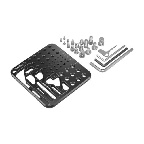 SmallRig 3184 Screw & Hex Key Storage Plate kaamerarig kruvidele ja kuuskant-võtmetele, magnethoidik, lasergraveeritud mõõdumärgised, flanellkott
