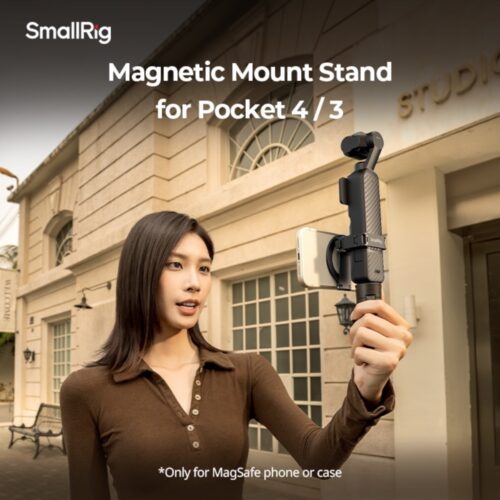 SmallRig 6004 kinnitustugi DJI Osmo Pocket 4 + nutitelefon neiu käes