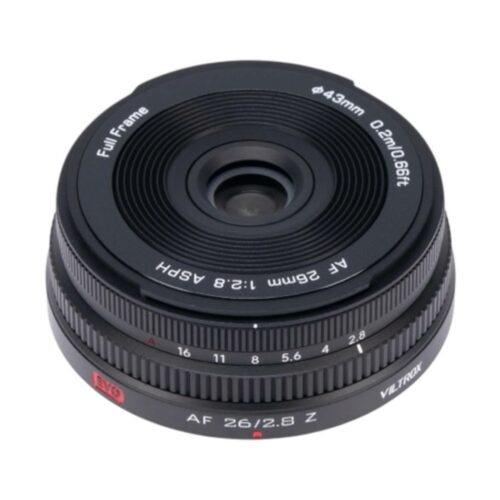 Viltrox AF 26mm F/2.8 EVO for Nikon Z vaade pealt
