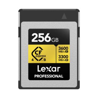 256GB LEXAR CFexpress Pro Gold R3600/W3300