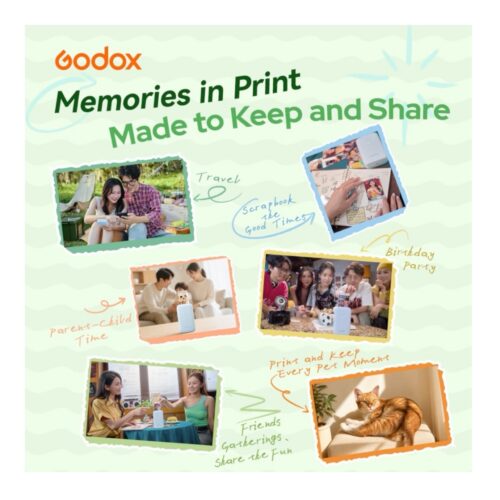 Godox Portable Color Photo Printer P100 jagamiseks