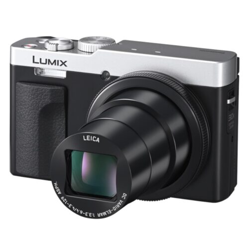 Panasonic Lumix TZ99 Silver paremalt küljelt suum väljas