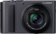 Panasonic Lumix DC-TZ300 hõbedane digikaamera, eestvaade sissetõmmatud objektiiviga