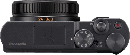 Panasonic Lumix DC-TZ300 pealtvaade, 24-360mm objektiiv sissetõmmatud