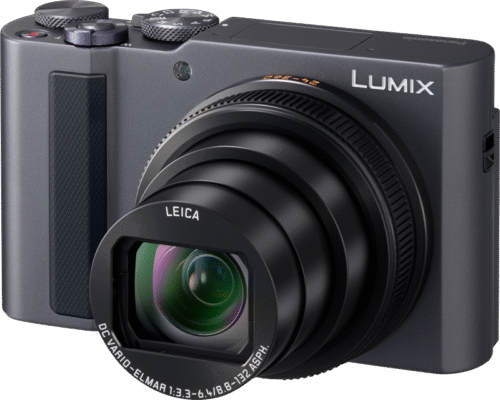 Panasonic Lumix DC-TZ300 hõbedane, objektiiv poolenisti väljasuumitud
