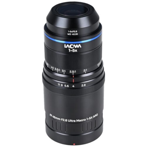 Laowa Aksen 45mm f/2.8 1-5X Ultra Macro APO korgiga