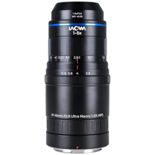 Laowa Aksen 45mm f/2.8 1-5X Ultra Macro APO korgiga