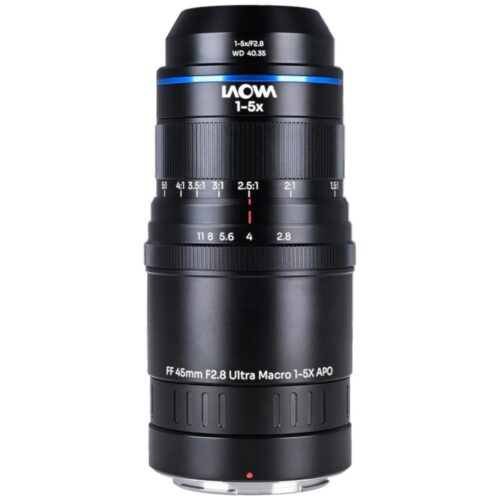 Laowa Aksen 45mm f/2.8 1-5X Ultra Macro APO korgiga