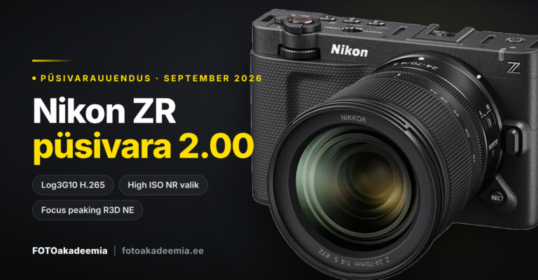 Nikon ZR püsivara 2.00 uudis