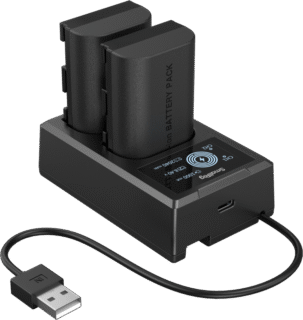 SmallRig 5409 akulaadija kahe LP-E6P akuga ja USB-A laadimiskaabliga