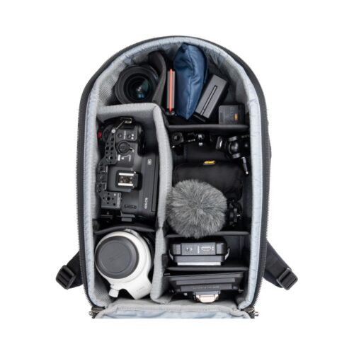 Walker Pro 24L sisemus videokaamera, mikrofoni ja saatjaga pakituna