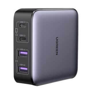 UGREEN CD327 Nexode charger 2x USB-C 2x USB-A GaN 65W grey