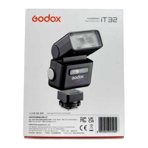 Godox iT32O – kompaktne TTL mini-välk X5 saatjaga Olympus kaamerale jaepakend tagant