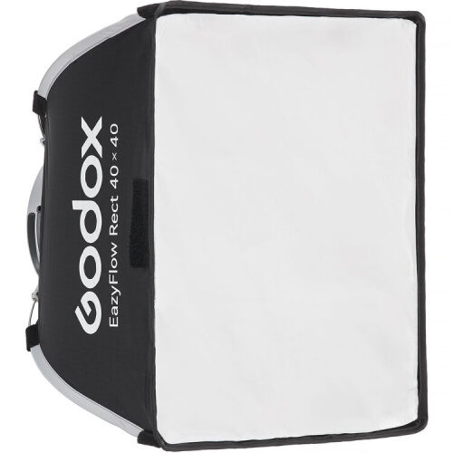 Godox EazyFlow Rect 40x40 softbox eestvaates, valge difuusoriga eesosa