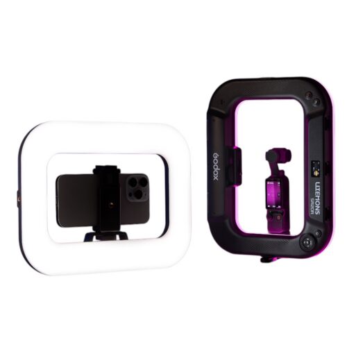 Godox Litemons täis-RGB LED ringvalgusti nutitelefonile ja seikluskaamerale