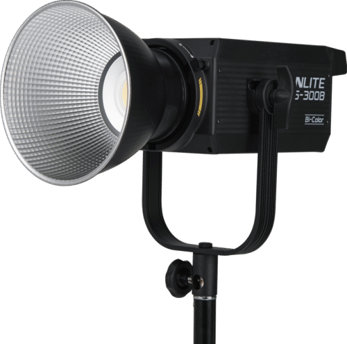 Nanlite FS-300B Bi-Color LED spotvalgusti statiivil koos reflektoriga