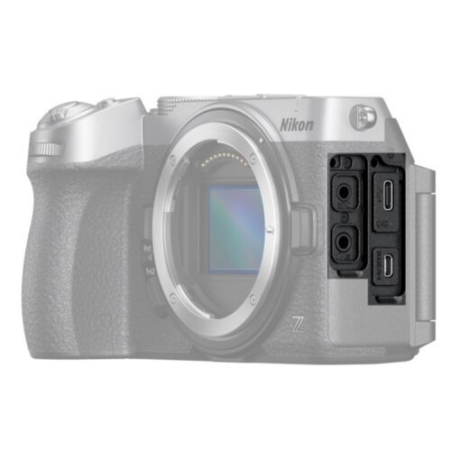 Nikon Z5IIc kere hõbe küljelt vaates