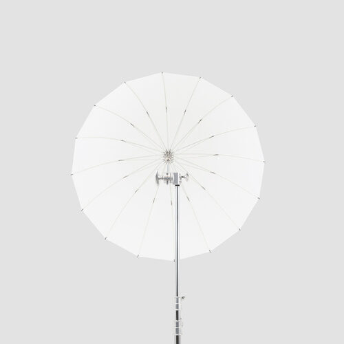 Godox UB-105T läbipaistev stuudiovihmavari 105 cm tagantvaates, nähtavad 16 kodarat ja kinnitus