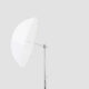 Godox UB-105T paraboolne läbipaistev stuudiovihmavari 105 cm külgvaates valgusstatiivil