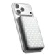 Godox MA5R Plus magnetkinnitusega RGB LED-valgusti ja akupank tagant küljelt telefoniga, must