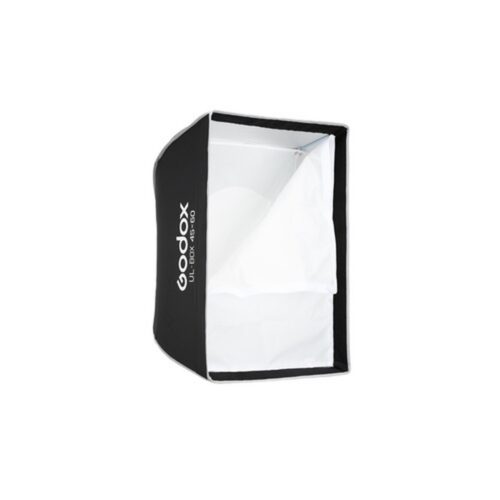 Godox UL-BOX-45x60 softbox eestvaade, välimine hajuti osaliselt eemaldatud