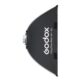 Godox EazyFlow Rect 90 × 90 softboxi külgprofiil Bowens kinnitusrõnga ja takjakinnitustega