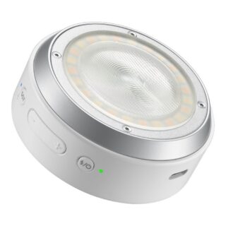 Godox A2 nutitelefoni ksenoonvälklamp valge, nurgavaade nuppude, LED-rõnga ja USB-C pesaga