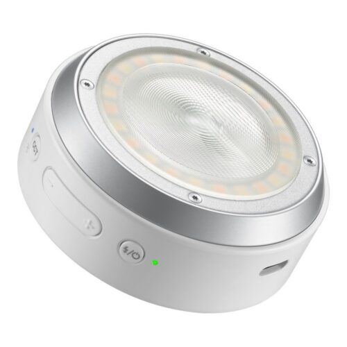 Godox A2 nutitelefoni ksenoonvälklamp valge, nurgavaade nuppude, LED-rõnga ja USB-C pesaga