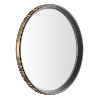 PolarPro QuartzLine CPL 95 mm filter eest, läbipaistev kvartsklaas ja kuldne messingraam