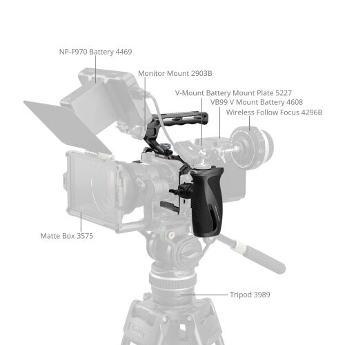 Nikon ZR video puurikomplekt statiivil koos matte boxi, monitori ja follow focusega