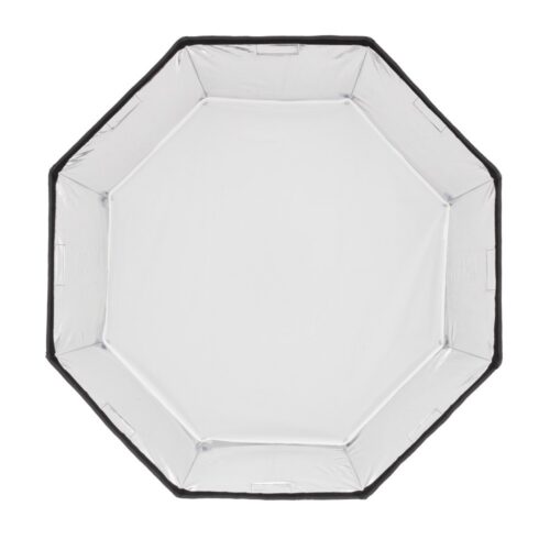 Godox EazyFlow Octa 60 softboxi sisevaade sisemise hajutiga ja hõbedase peegelduspinnaga