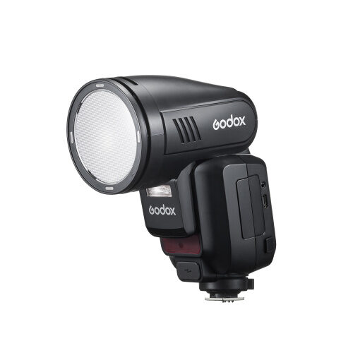 Godox V100 Sony ümarpeaga välk nurga alt