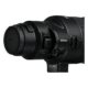 Nikon NIKKOR Z 120-300mm f/2.8 TC VR S telekonverteri lüliti lähivaade: asendid 1x ja 1.4x, LOCK lukk ja MEMORY SET nupp, tagakorgiga Z-bajonett