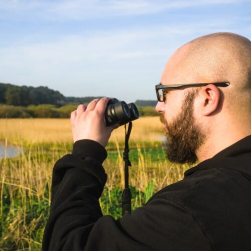 Nikon PROSTAFF P3 binokkel kasutuses looduses
