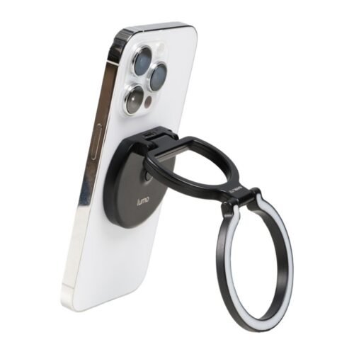 Nanlite Lumo MagSafe LED-ringvalgusti telefonile, Polar Black – vaade 2