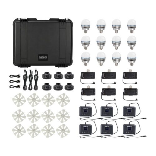 Nanlite PavoBulb 10C RGBWW LED-pirn, 12 valgusti komplekt – vaade 2