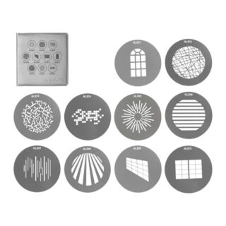 Nanlite gobo komplekt 1 projektsiooniotsikule PJ-BM (10 tk)