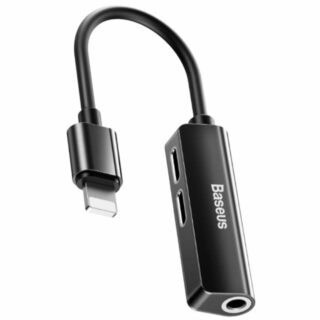 Baseus Audio Adapter L52 Lightning to Mini Jack 3.5mm and 2x Lightning