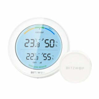 Blitzwolf BW-WS01 juhtmevaba ilmajaam 433 MHz valge