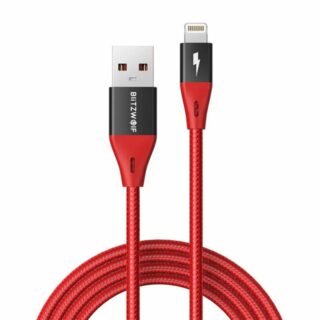 BlitzWolf USB-C Cable for Lightning  MF-10 Pro MFI 20W 1.8m red