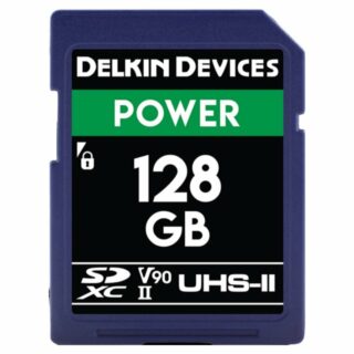 128GB Delkin SD Power 2000X UHS-II U3 V90 R300/W250