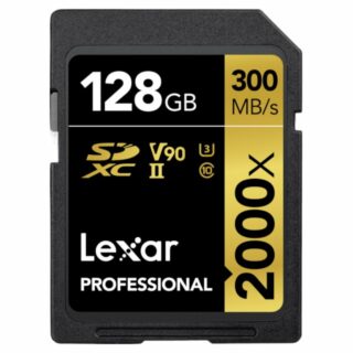 128GB LEXAR Pro 2000X SDHC/SDXC UHS-II U3(V90) R300/W260