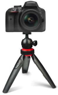 Digipower Active Mini Tripod with Wireless Bluetooth Shutter Remote & Camera Mount