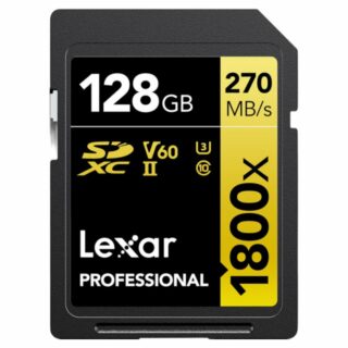 128GB Lexar SDXC Pro 1800x U3 UHS-II R280 W210 V60