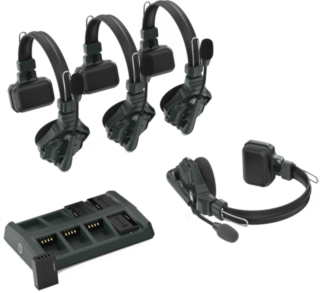 Hollyland Solidcom C1 Full Duplex Wireless Intercom System with 4 headsets