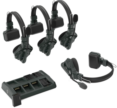 Hollyland Solidcom C1 Full Duplex Wireless Intercom System with 4 headsets