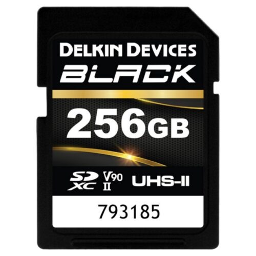 256GB Delkin SDXC BLACK Rugged UHS-II R300 W250 V90