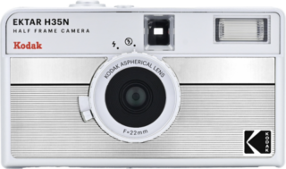 KODAK EKTAR H35N Camera Striped Silver